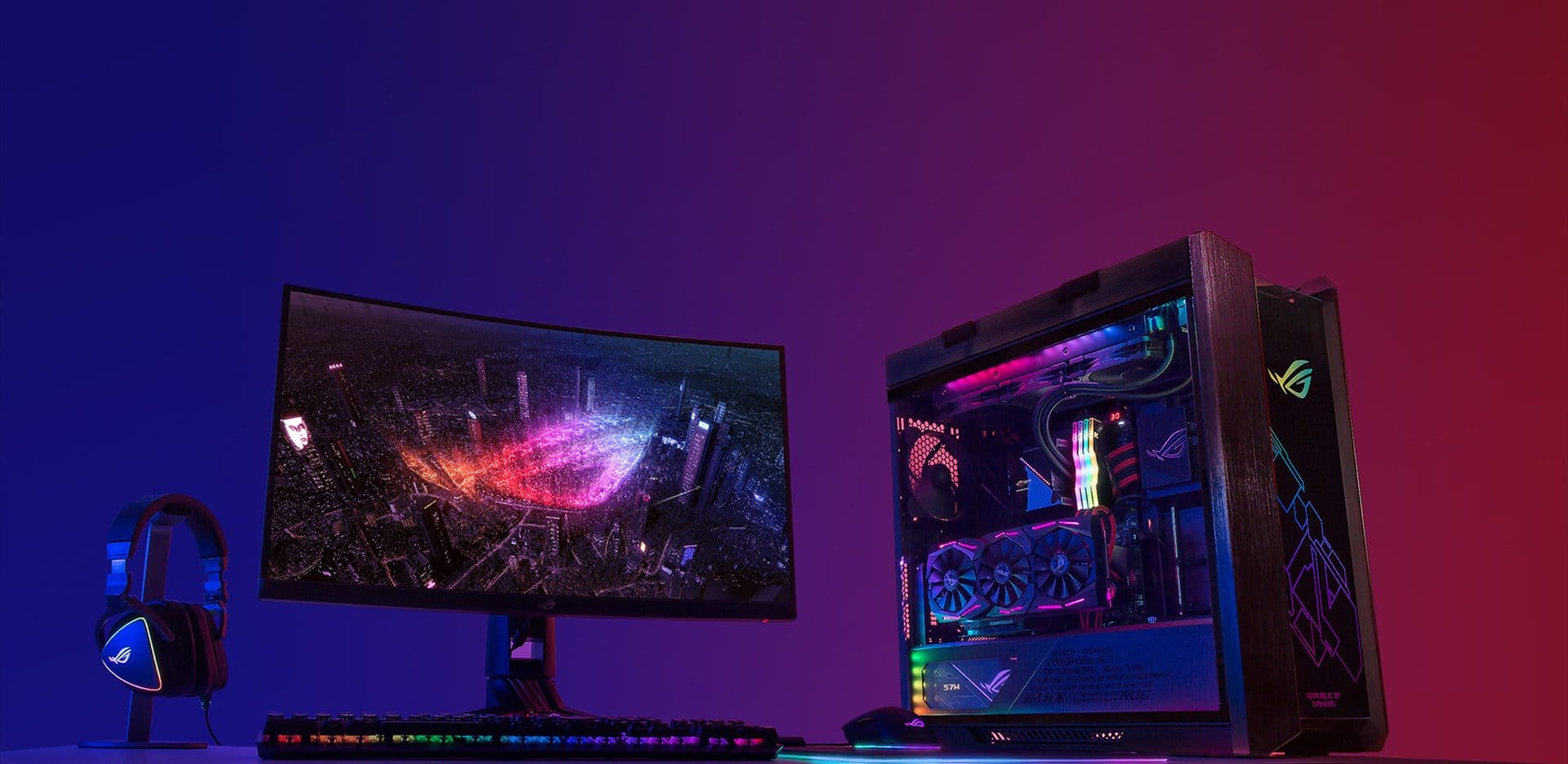ASUS ROG Strix Helios RGB USB 3.1 Mid Tower Kasa – görsel 2