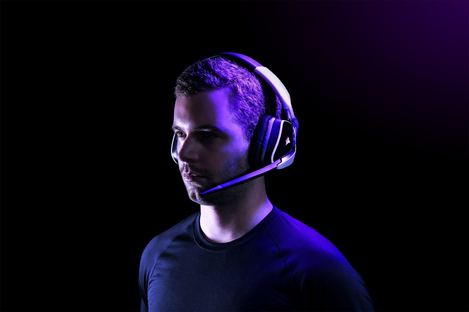 Corsair Void Elite Beyaz Gaming Kulaklık – görsel 3