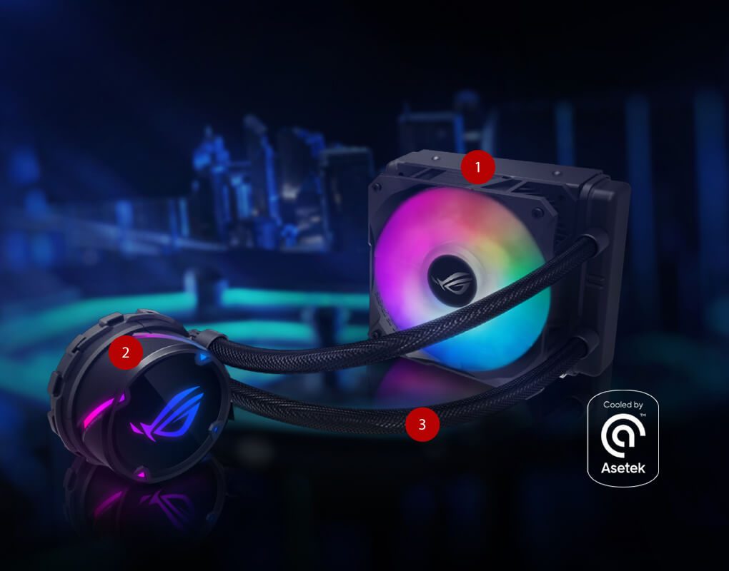 ASUS ROG STRIX LC 120 Sıvı Soğutucu – görsel 3
