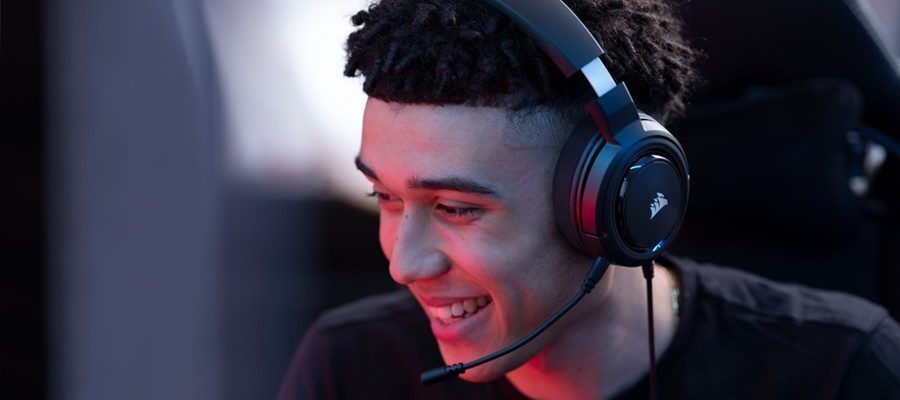Corsair HS35 STEREO Kırmızı Gaming – görsel 3
