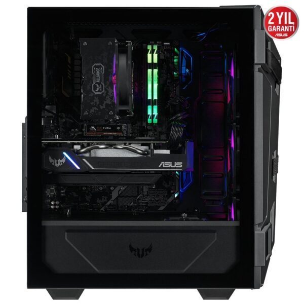 ASUS TUF GAMING GT301 RGB Temperli Cam USB 3.2 Mid Tower Kasa