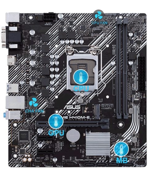ASUS Prime H410M-E/CSM 2933mhz(OC) Anakart – görsel 6