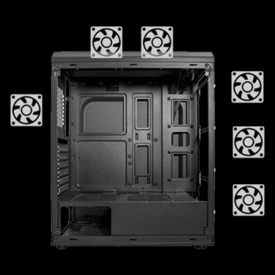 Vento VG04F Temperli Cam ATX Mid-Tower Gaming Kasa – Fan Teknolojisi