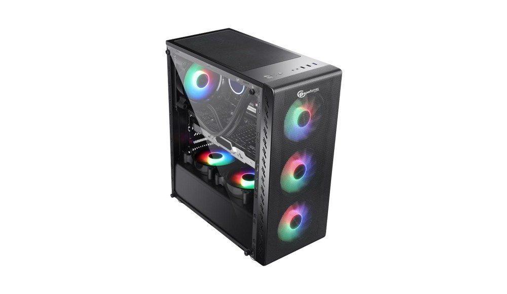 Performax Xenom Siyah Rainbow ATX Kasa – MESH ÖN PANEL