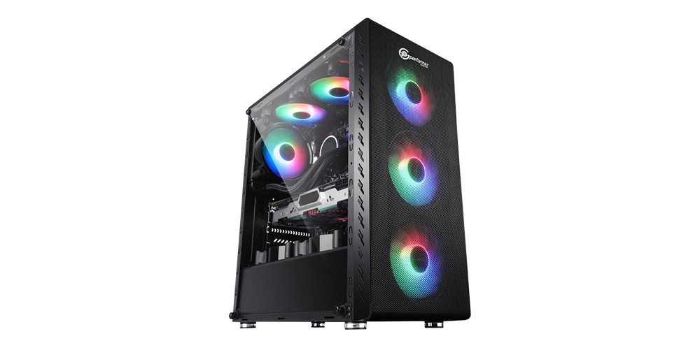 Performax Xenom Siyah Rainbow ATX Kasa – TEMPERLİ CAM İLE İÇ GÜZELLİĞİ GÖRÜN