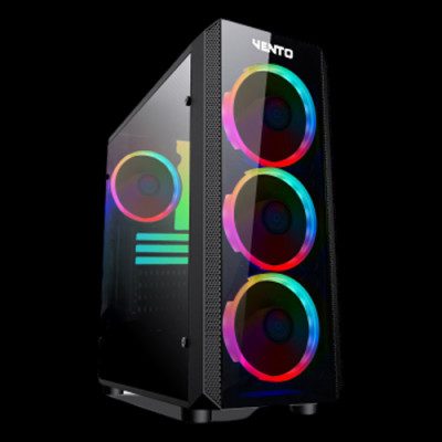 Vento VG04FE + FSP Performance Gaming Kasa – Şeffaf Yan Panel