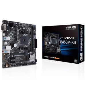 ASUS PRIME B450M-K II AMD AM4 4400MHz (OC) DDR4 VGA DVI-D HDMI M.2 mATX Anakart