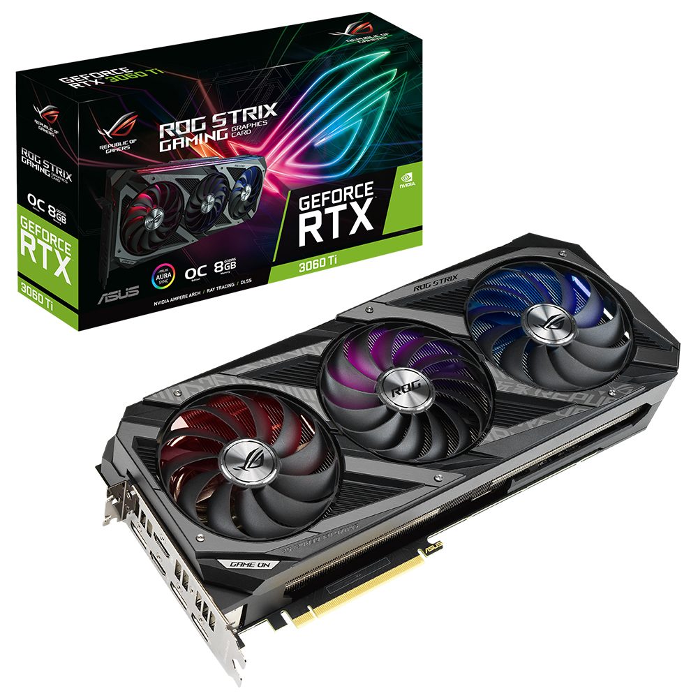 ASUS GeForce RTX 3060 Ti ROG STRIX OC 8GB GDDR6 256 Bit Ekran Kartı
