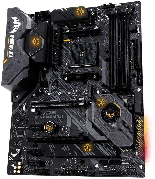 ASUS TUF GAMING X570-PLUS 4400Mhz(OC) Anakart – Tasarımdan Serin