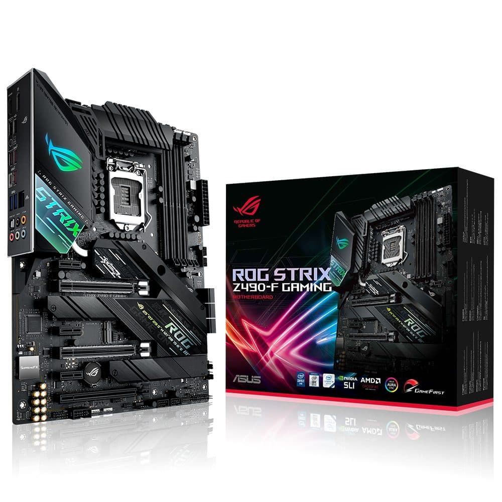 ASUS ROG STRIX Z490-F GAMING 4600MHz(OC) DDR4 Soket 1200 M.2 HDMI DP ATX Anakart