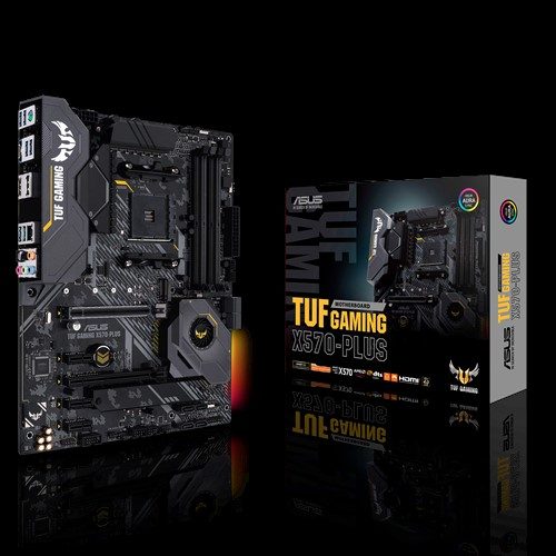 ASUS TUF GAMING X570-PLUS 4400Mhz(OC) Anakart – TUF GAMING X570-PLUS : PCIe 4.0, çift M.2, 14 Dr. MOS güç aşaması, HDMI, DP