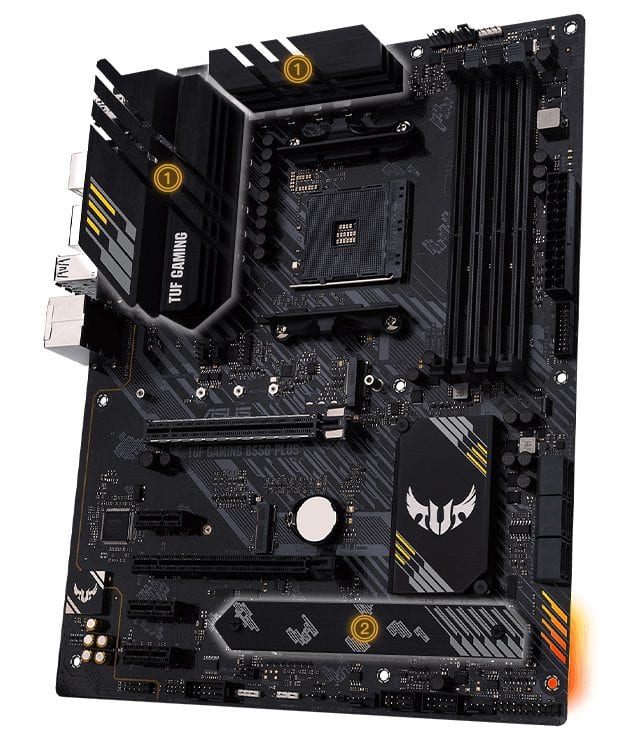 ASUS TUF Gaming B550-PLUS 4600MHz(OC) Anakart – görsel 4
