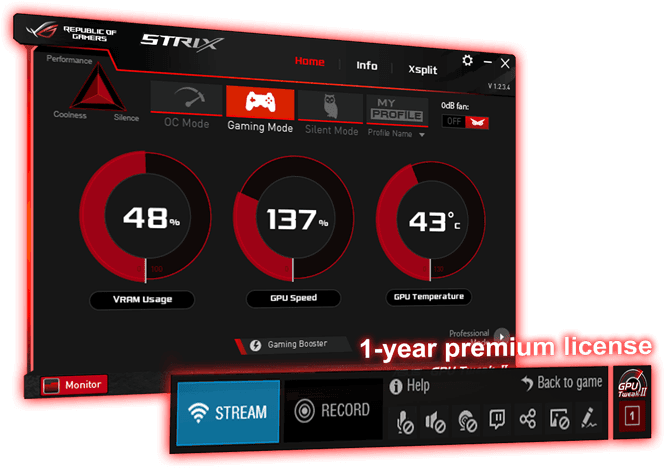 ASUS CERBERUS Ekran Kartı – GPU Tweak II ile XSplit Gamecaster