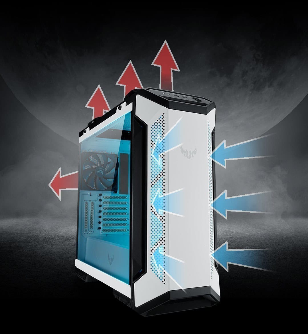 ASUS TUF Gaming GT501 White Mid Tower Kasa – görsel 2