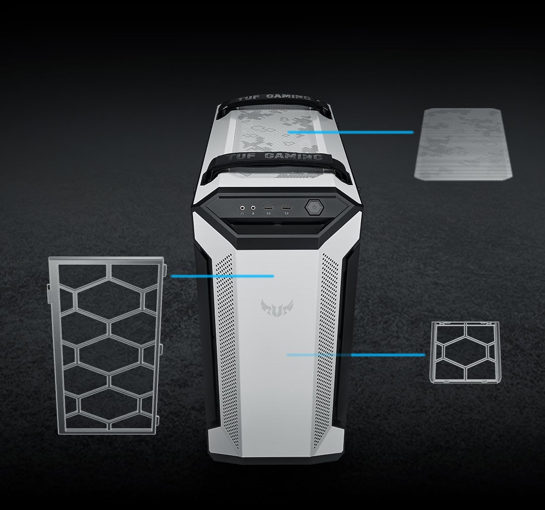 ASUS TUF Gaming GT501 White Mid Tower Kasa – görsel 7