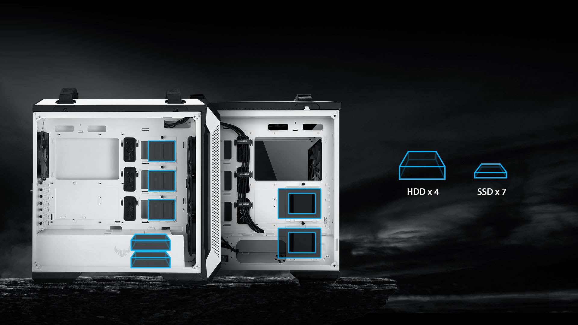 ASUS TUF Gaming GT501 White Mid Tower Kasa – görsel 8