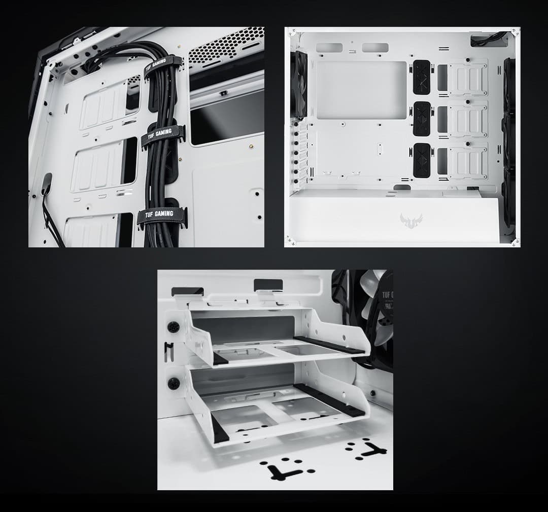 ASUS TUF Gaming GT501 White Mid Tower Kasa – görsel 9