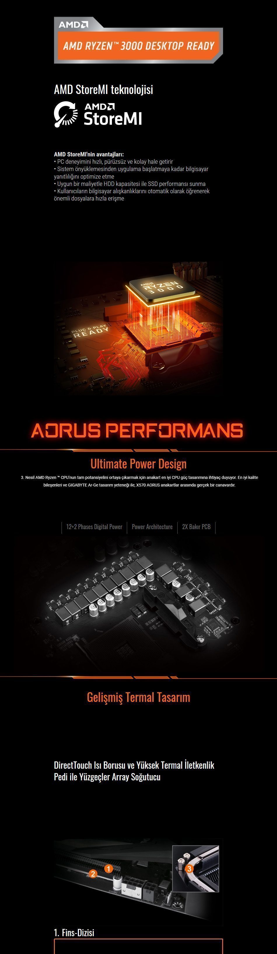 GIGABYTE X570 AORUS ULTRA 4400MHz(OC) Anakart – görsel 2