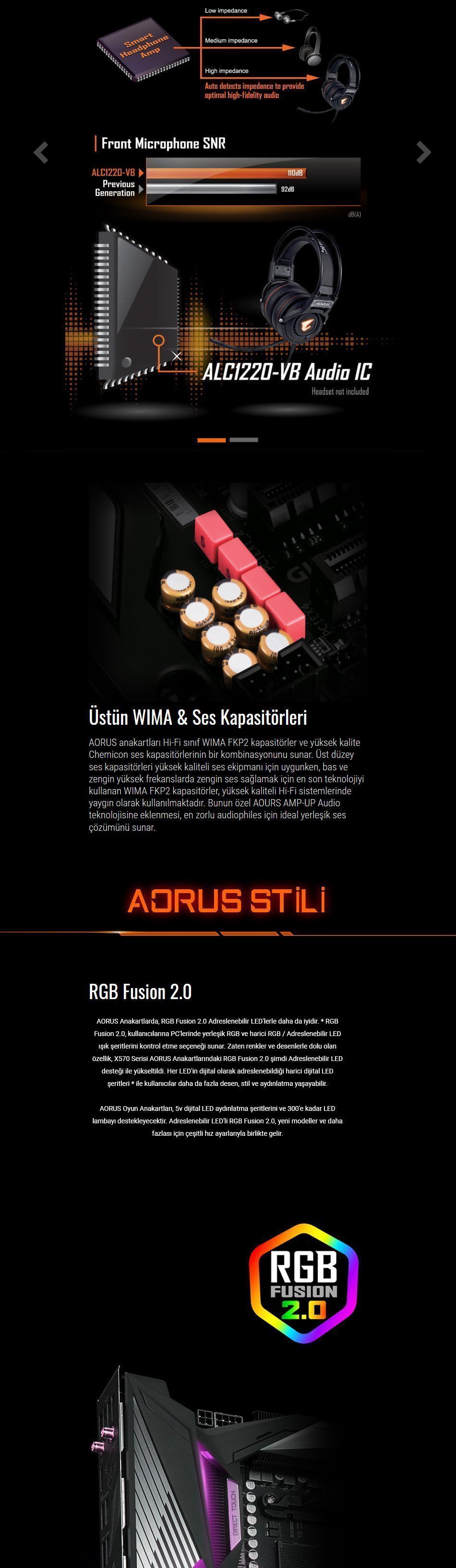 GIGABYTE X570 AORUS ULTRA 4400MHz(OC) Anakart – görsel 4