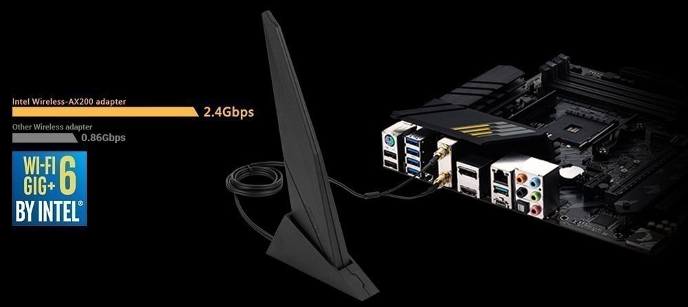 ASUS TUF GAMING B550M-PLUS (WI-FI) 4600MHz(OC) Anakart – Intel WiFi 6 AX200