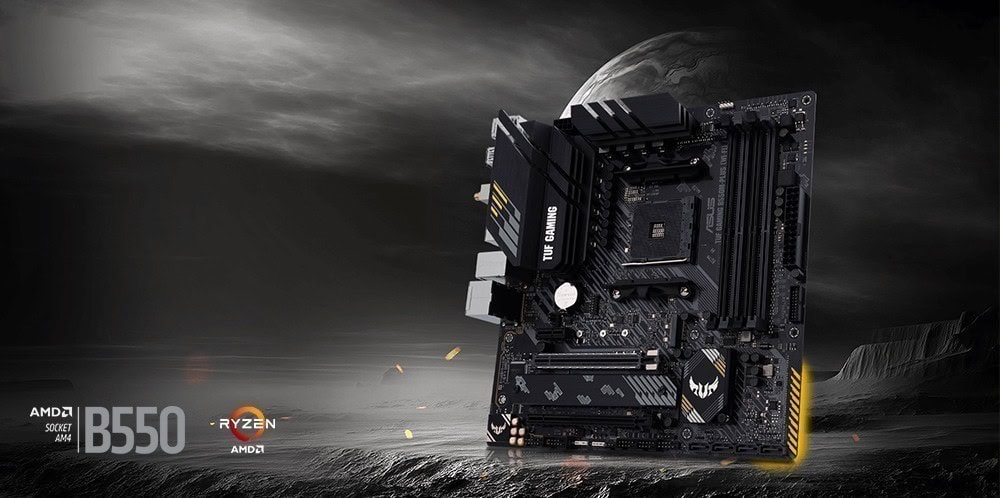 ASUS TUF GAMING B550M-PLUS (WI-FI) 4600MHz(OC) Anakart – DAYANIKLI. KARARLI. GÜVENİLİR.