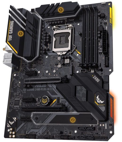 ASUS TUF GAMING Z490-PLUS WI-FI 4600MHz(OC) Anakart – GÜÇ TASARIMI, görsel 4