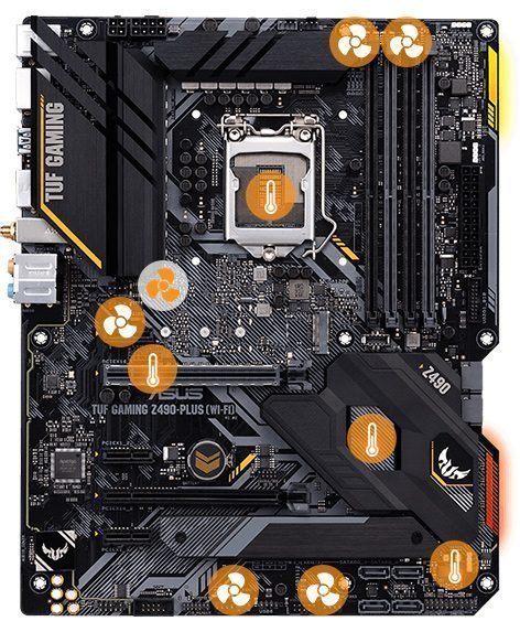 ASUS TUF GAMING Z490-PLUS WI-FI 4600MHz(OC) Anakart – KAPSAMLI FAN KONTROLLERİ
