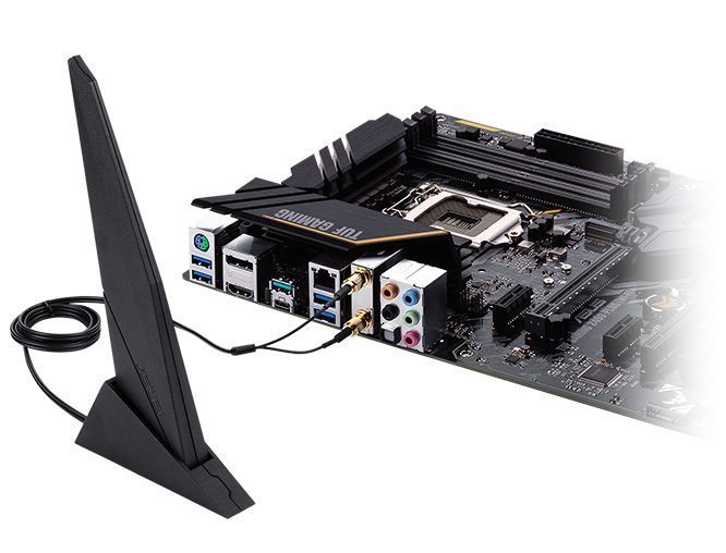 ASUS TUF GAMING Z490-PLUS WI-FI 4600MHz(OC) Anakart – ASUS OPTIMEM IIDDR4 HIZ AŞIRTMA 4600 MHz+