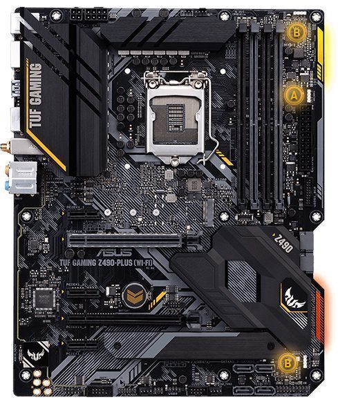ASUS TUF GAMING Z490-PLUS WI-FI 4600MHz(OC) Anakart – Gaming Kulaklıklar için DTS Custom