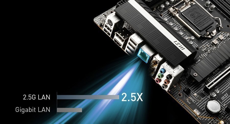 MSI Z590 PRO WiFi 5333MHz(OC) Anakart – 2.5G LAN İLE MAKSİMUM VERİ TRANSFER HIZI