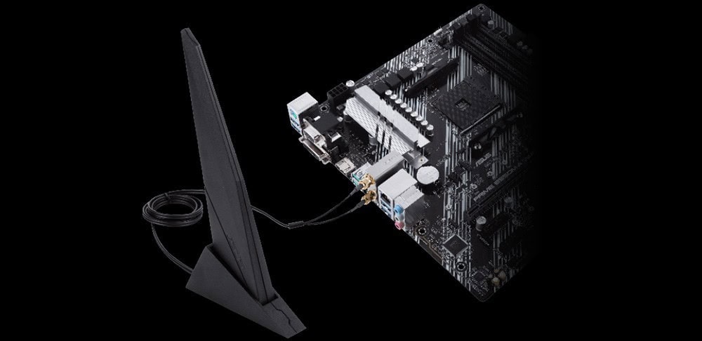 ASUS PRIME B550M-A (WI-FI) 4600MHz(OC) Anakart – Intel WiFi 6 AX200