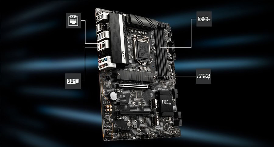 MSI Z590-A PRO 5333MHz(OC) Anakart – Lightning Gen 4 Çözümü