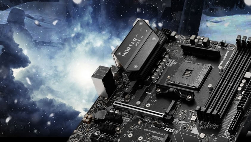 MSI B450M MORTAR MAX 4133MHz(OC) Anakart – En Yüksek Oyun Performansı İçin Soğuk Kalır