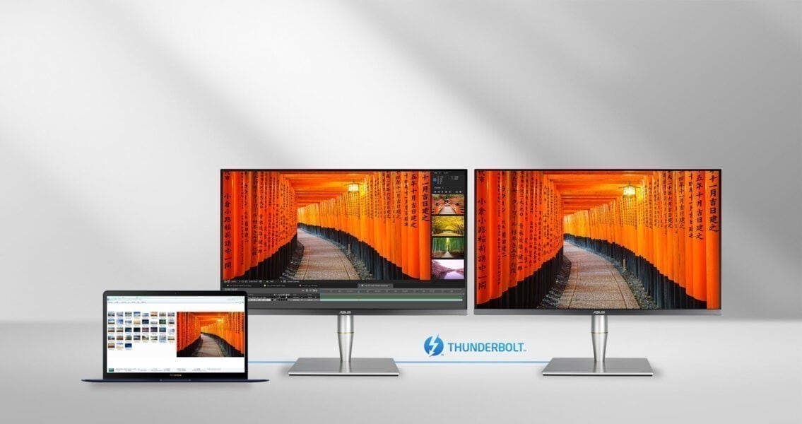 ASUS ProArt PA32UC-K 32 inç Monitör – Kullanışlı, ultra hızlı bağlantılar için Thunderbolt 3