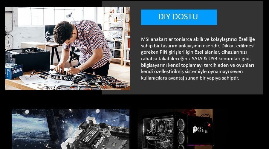 MSI B450M PRO-VDH MAX 3866MHz(OC) Anakart – görsel 1