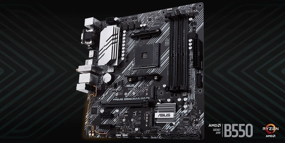 ASUS PRIME B550M-A (WI-FI) 4600MHz(OC) Anakart – görsel 1