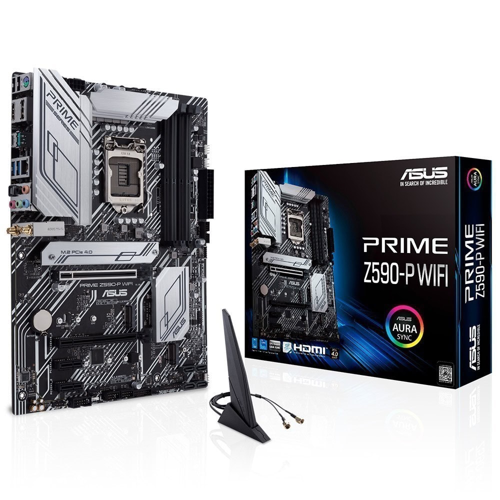Asus Prime Z590 P Wifi 5133ocmhz Ddr4 Soket 1200 M 2 Hdmi Dp Atx Anakart