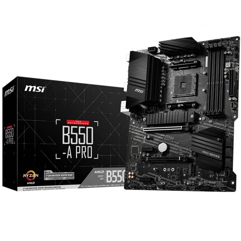Msi B550 A Pro 4400mhzoc Ddr4 Soket Am4 M 2 Atx Anakart