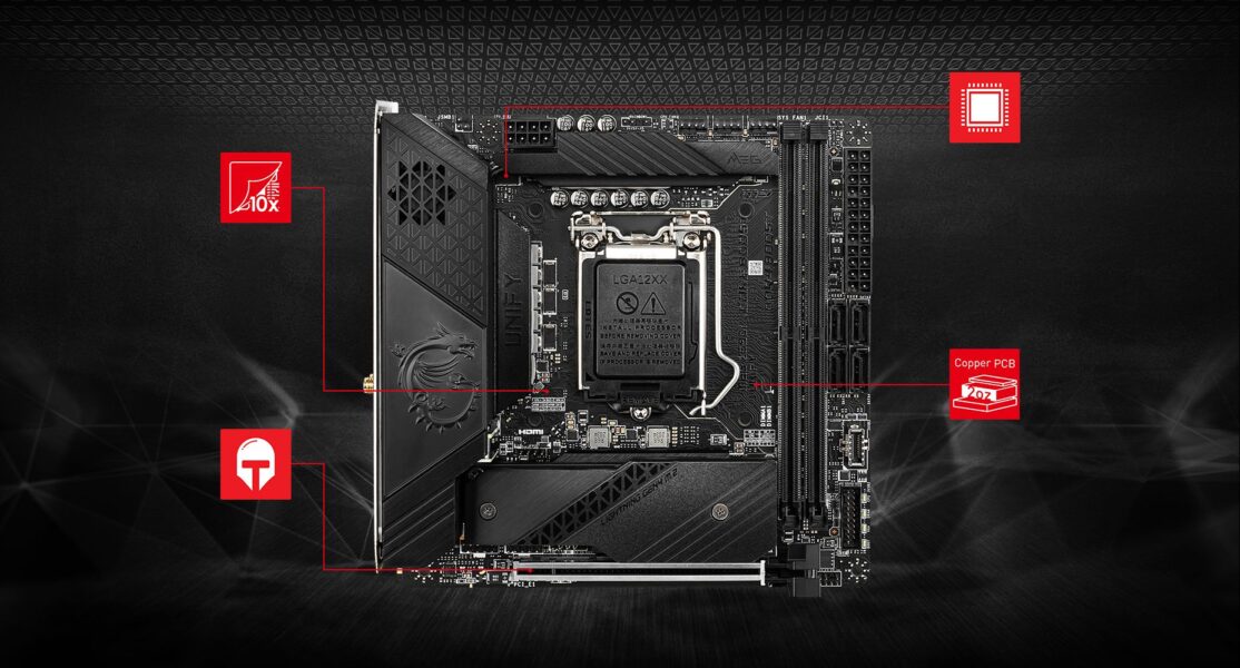 MSI MEG Z590I UNIFY 5600MHz(OC) Anakart – Heat-pipe Tasarımı