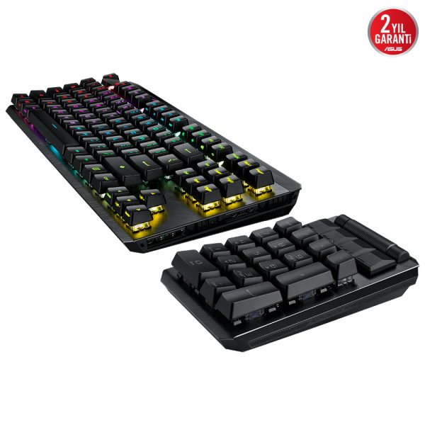 Asus Rog Claymore Ii Moduler Tkl Rx Red Switch Rgb Kablosuz Turkce Mekanik Gaming Klavye 14