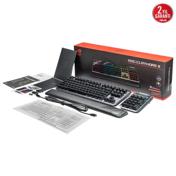 Asus Rog Claymore Ii Moduler Tkl Rx Red Switch Rgb Kablosuz Turkce Mekanik Gaming Klavye 15