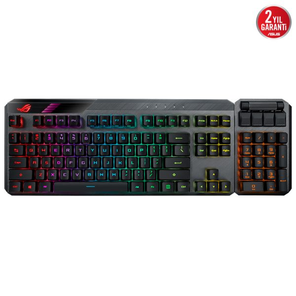 Asus Rog Claymore Ii Moduler Tkl Rx Red Switch Rgb Kablosuz Turkce Mekanik Gaming Klavye 3