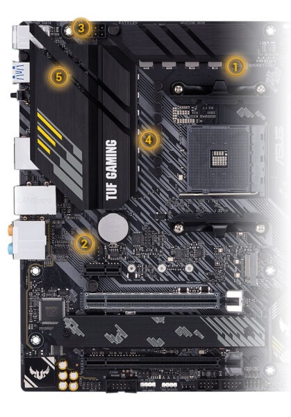 ASUS TUF GAMING B550M-PLUS 4600MHz(OC) Anakart – görsel 3