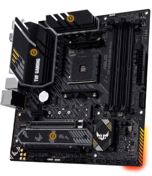 ASUS TUF GAMING B550M-PLUS 4600MHz(OC) Anakart – görsel 4