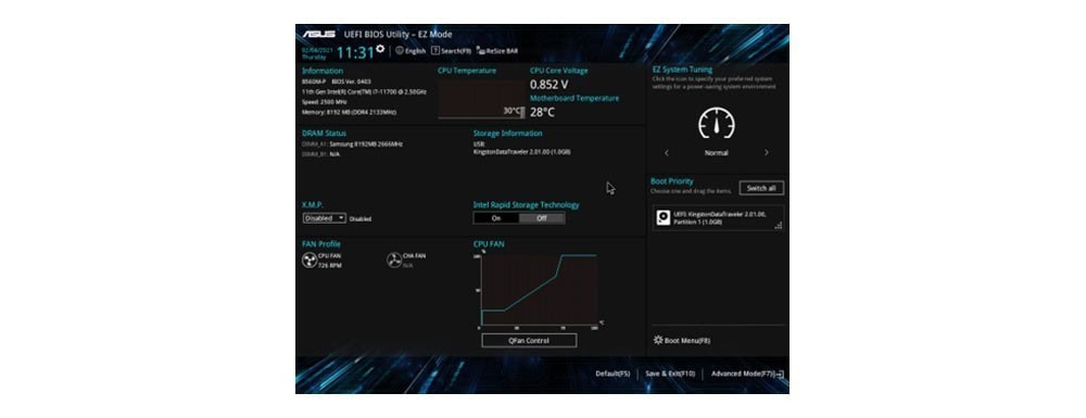 ASUS B560M-P SI 5000MHz(OC) Anakart – EZ MODU