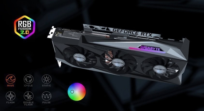 GIGABYTE GeForce RTX 3090 GAMING OC Ekran Kartı – Geniş Bakır Plaka ve Isı Borusu Tasarımı