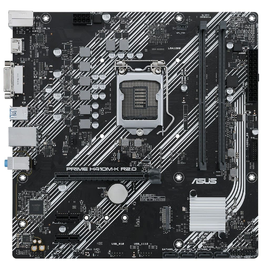 Asus Prime H410m K R2 0 2933ocmhz Ddr4 Soket 1200 Hdmi Dvi M 2 Matx Anakart