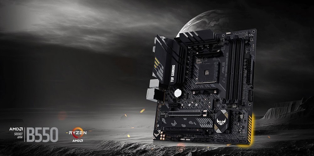 ASUS TUF GAMING B550M-PLUS 4600MHz(OC) Anakart – görsel 1