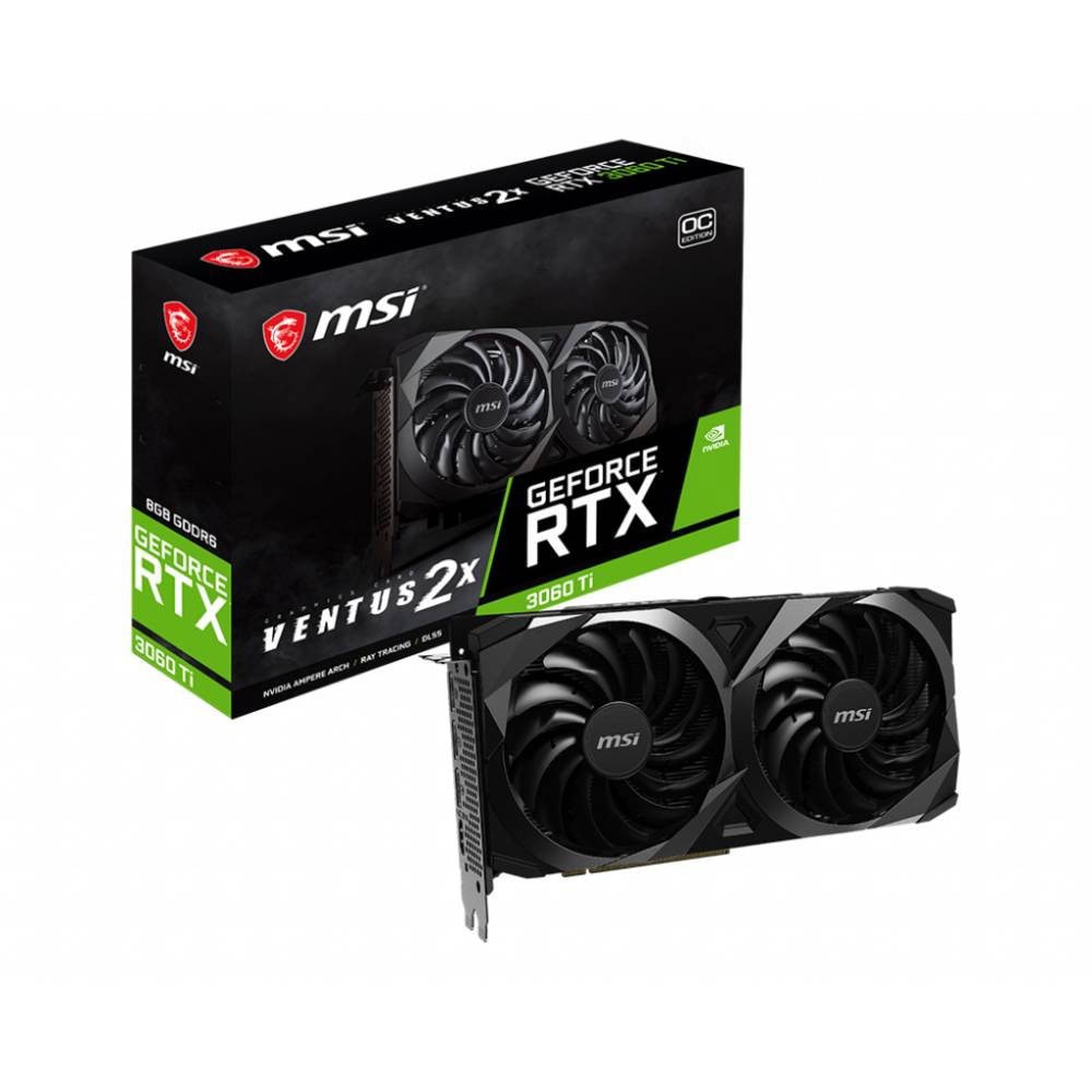 Msi Geforce Rtx 3060 Ti Ventus 2x Oc 8gb Gddr6 256 Bit Ekran Karti