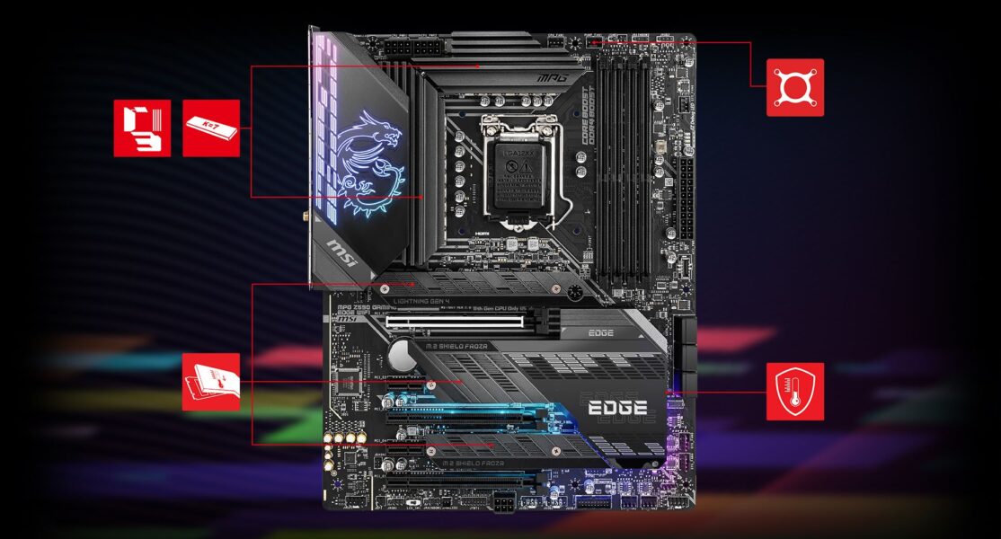 MSI MPG Z590 GAMING EDGE WIFI Anakart – ÜST SINIF TERMAL ÇÖZÜM